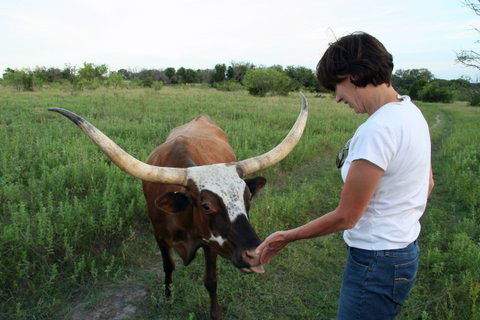 Impact Austin Member Dubravka Romano and Longhorn